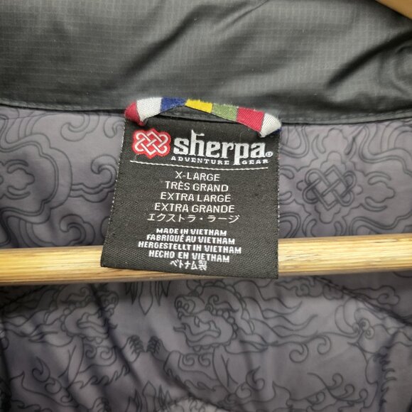 Sherpa Annapurna Puffer Black Jacket Men's Size XLarge Packable Pouch - Picture 4 of 16